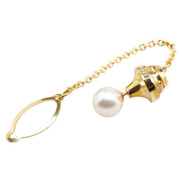K18YG イエローゴールド パール7.8mm ピンブローチ レディース 中古 K18YG イエローゴールド パール7.8mm ピンブローチ レディース 中古