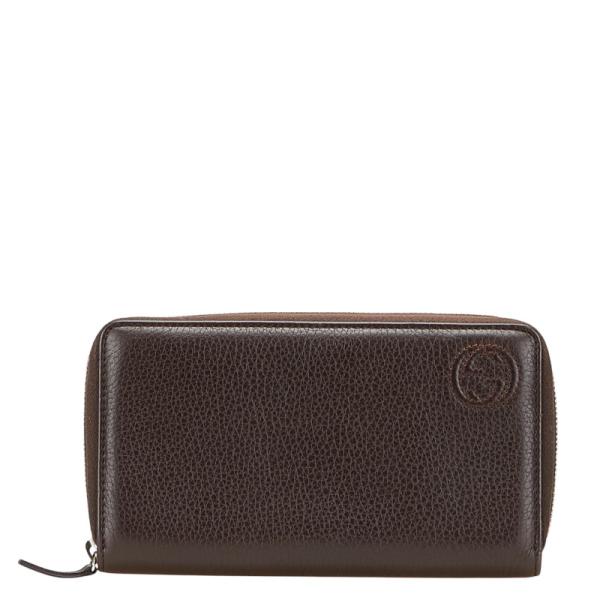 GUCCI グッチ インターロッキング レザー 長財布 GG柄 brand-pit_230733-g