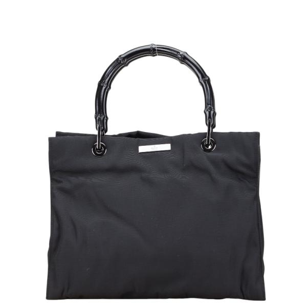 グッチ GUCCI ハンドバッグ ナイロン 黒 バンブー GUCCI グッチ バンブー ハンドバッグ 002 1016 ブラック