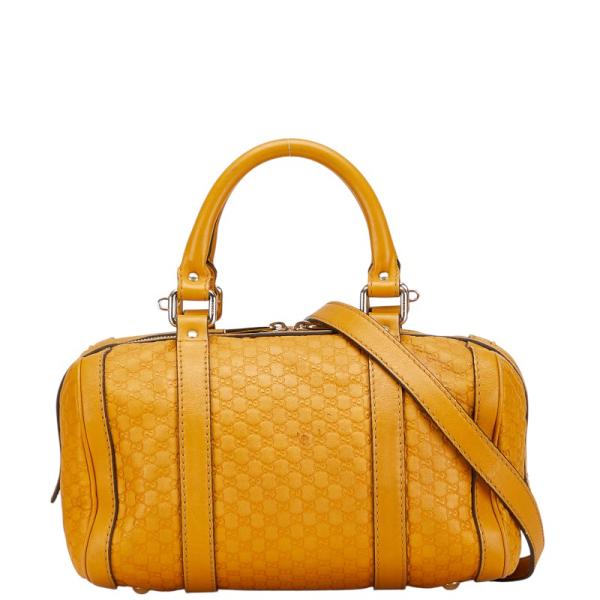GUCCI シマ ミニボストン　ブラウン　収納袋つき GUCCI シマ ミニボストン ブラウン 収納袋つき - メルカリ