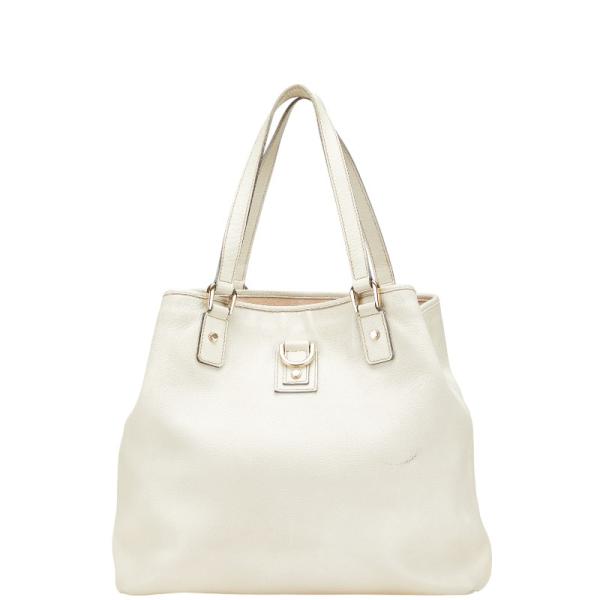 GUCCI グッチ ロゴ ハンドバッグ 153027 ベージュ レザー