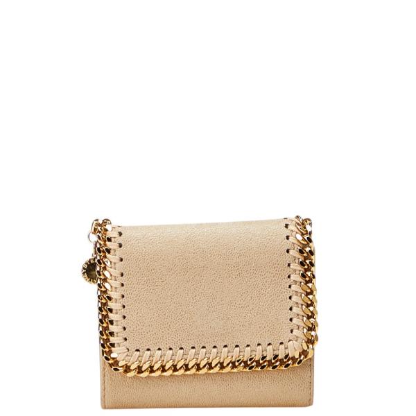 ステラマッカートニー 三つ折り財布 コンパクトウォレット ゴールド金具 レザー Stella McCartney ステラマッカートニー 財布 三つ折り財布 ミニ