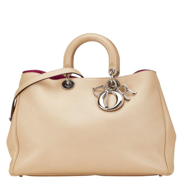 美品】Dior ディオリッシモ 2wayハンド ショルダー レザー ピンク
