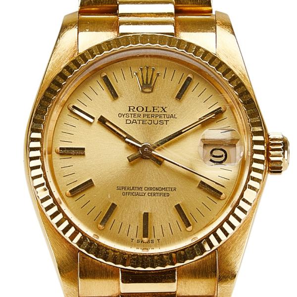 週末限定セール希少　新品　ロレックス　デイトジャスト　掛け時計　ゴールド ROLEX（ロレックス） デイトジャスト ボーイズ 腕時計 6827 自動巻き