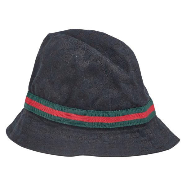GUCCIバケットハット GGキャンバスシェリーラインMサイズ GUCCI グッチ GGキャンバス シェリーライン バケットハット