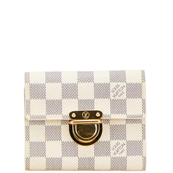 LOUIS VUITTON ルイ ヴィトン ダミエ アズール ポルト フォイユ