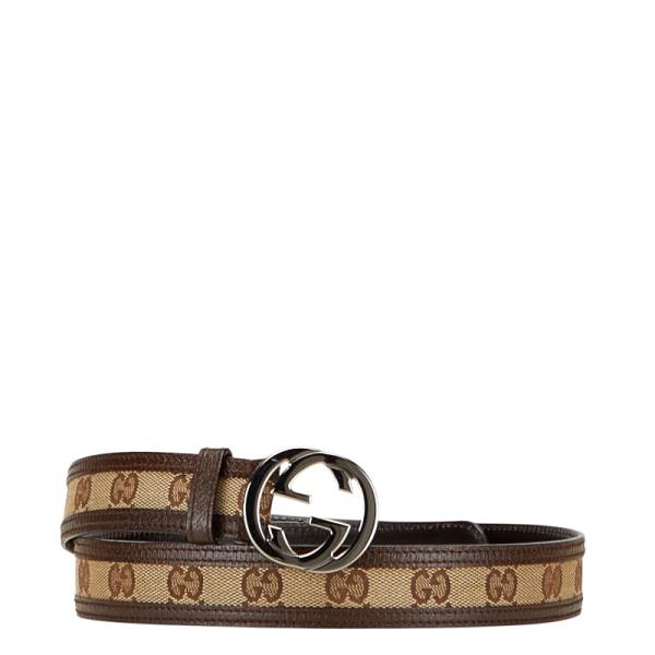 GUCCI（グッチ） GGキャンバス ベルト サイズ：80 32 114874 ブラウン
