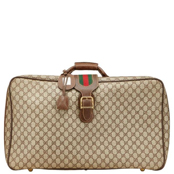 超希少✨GUCCIグッチ アンティーク トランクケースト シェリーライン GUCCI（グッチ） GGスプリーム オールドグッチ シェリーライン
