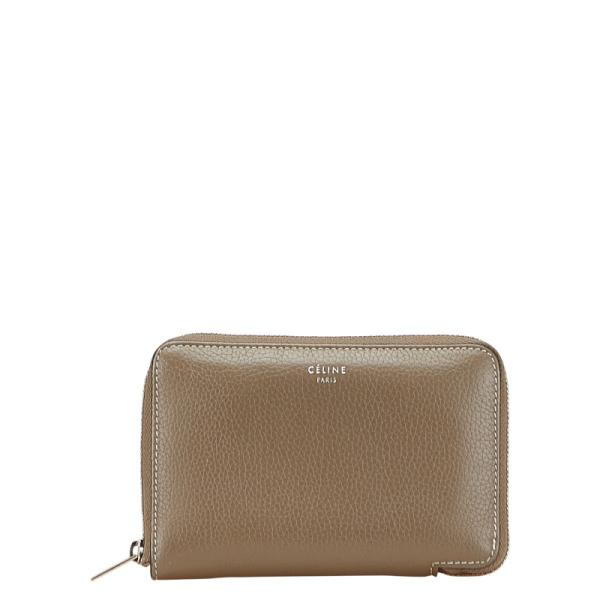 CELINE（セリーヌ） 二つ折り財布 ラウンドファスナー グレージュ