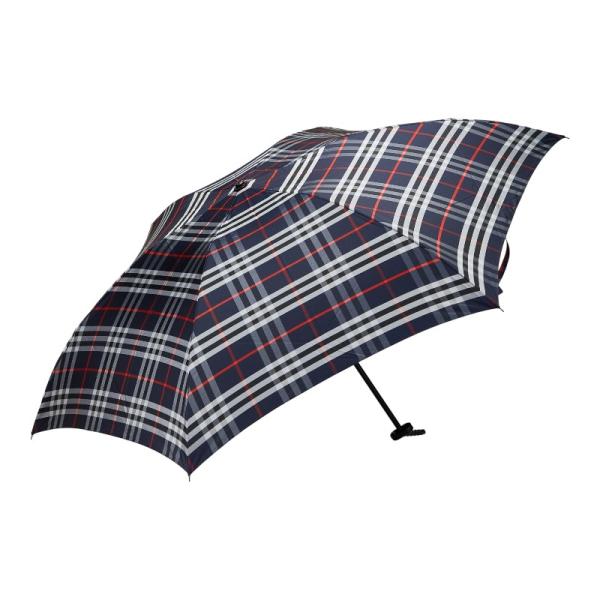 BURBERRY（バーバリー） チェック 折りたたみ傘 雨傘 ネイビー マルチ