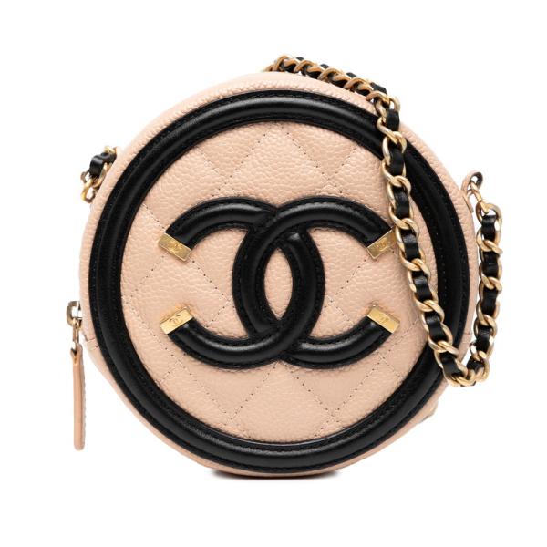 シャネル マトラッセ CCフィリグリー チェーン ショルダーバッグ キャビアスキン レディース CHANEL 【1-0234268】 CHANEL（シャネル） マトラッセ CCフィリグリー チェーン ショルダー
