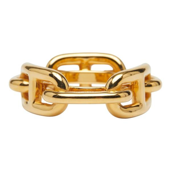 【未使用級】エルメス ルカデ シェーヌダンクル スカーフリング ゴールド HERMES エルメス ルカデ シェーヌダンクル スカーフリング ゴールド