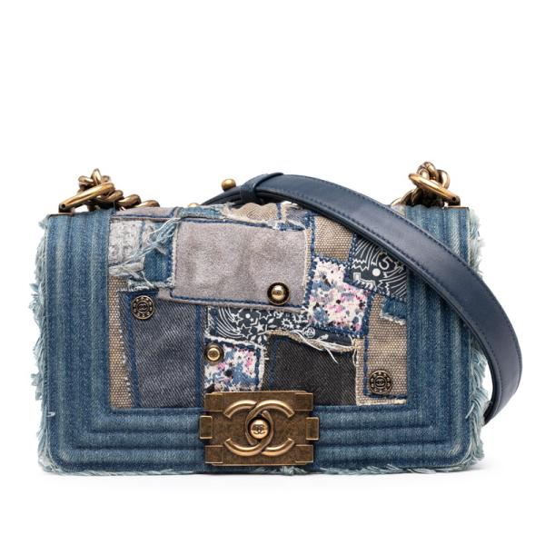 #美品　CHANEL✴︎パッチワーク✴︎デニム✴︎チェーンバック CHANEL シャネル パッチワーク ショルダーバッグ デニム ブルー