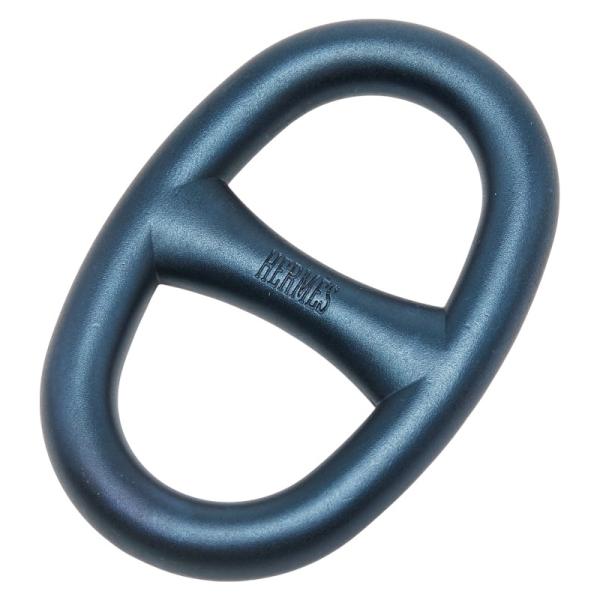 HERMES（エルメス） シェーヌダンクル スカーフリング ネイビー メタル