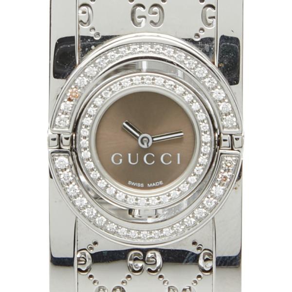 GUCCI（グッチ） トワール ダイヤベゼル 腕時計 バングルウォッチ 112