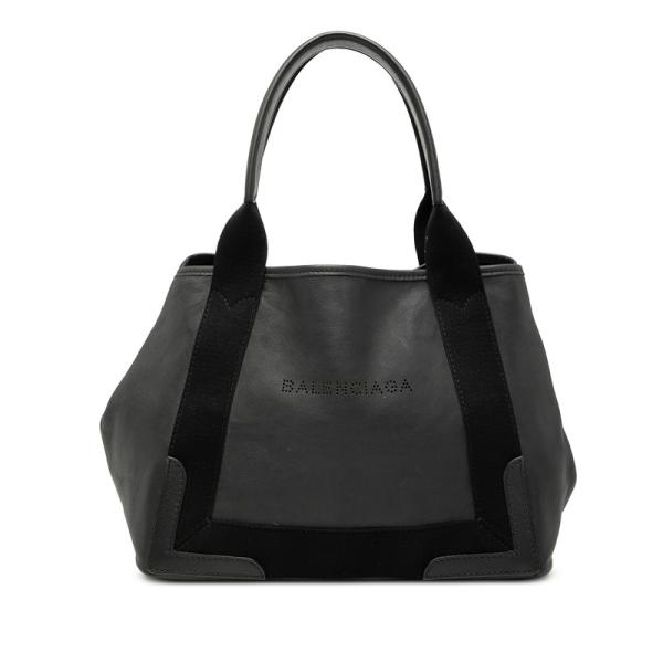 BALENCIAGA（バレンシアガ） ネイビーカバス S ハンドバッグ 339933