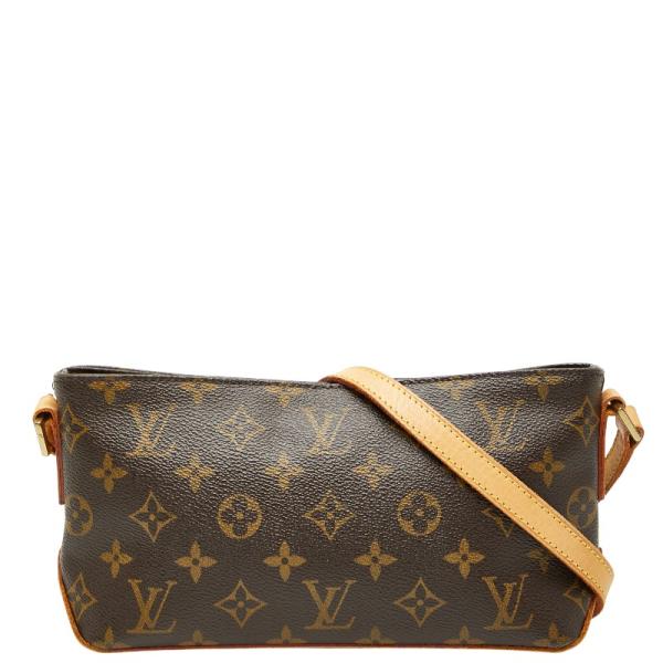 ルイ ヴィトン モノグラム トロター 斜め掛け ショルダーバッグ  M51240 ブラウン PVC レザー レディース LOUIS VUITTON 【中古】 LOUIS VUITTON（ルイ・ヴィトン） ルイ ヴィトン モノグラム トロター