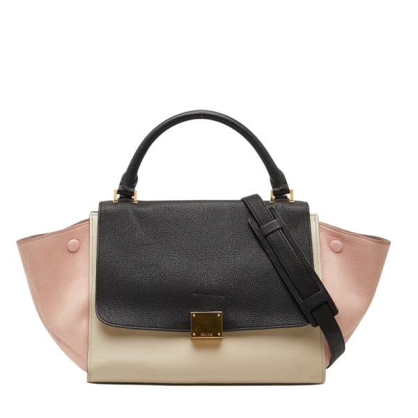 CELINE（セリーヌ） トラペーズ スモール トリコロール ハンドバッグ