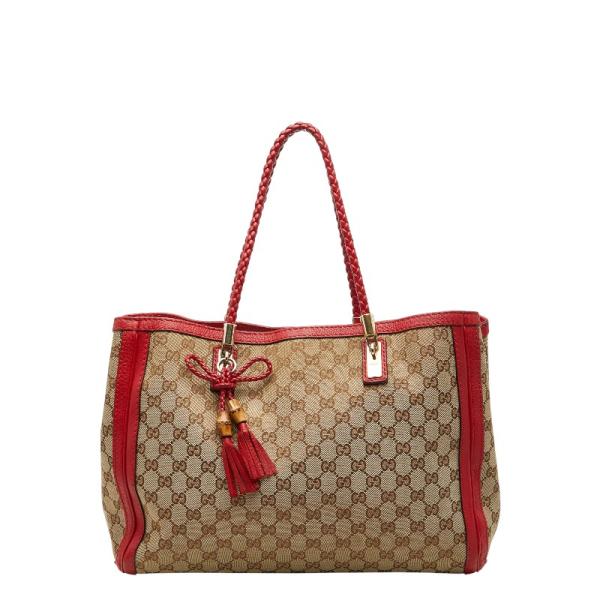 GUCCI（グッチ）GGキャンバス バンブータッセル トートバッグ GUCCI（グッチ） GGキャンバス バンブー タッセル トートバッグ 269945