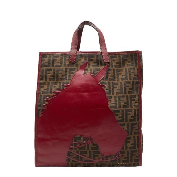 FENDI（フェンディ） ズッカ ホース モチーフ ハンドバッグ トート