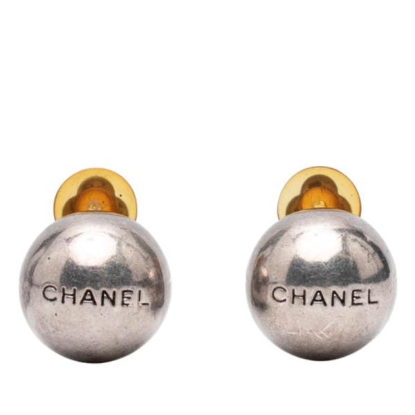 CHANEL（シャネル） ヴィンテージ ロゴ ボール モチーフ イヤリング
