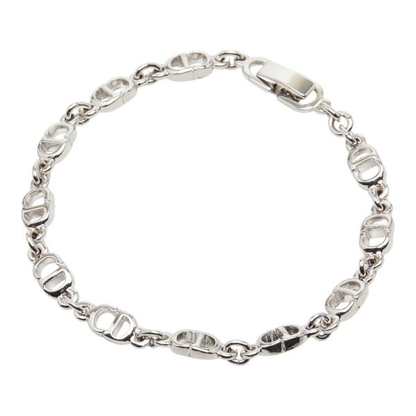 ディオール CDロゴ クラスプ（社外品） ブレスレット シルバー メタル