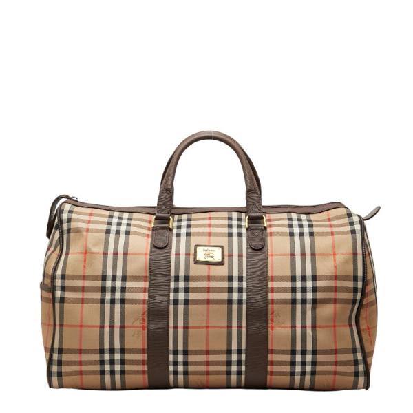 BURBERRY（バーバリー） ノバチェック シャドーホース ボストンバッグ