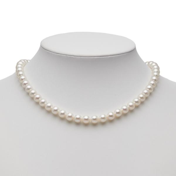 タサキ アコヤ真珠 ネックレス 真珠 パール　6.0-7.5mm silver タサキ SV シルバー アコヤパール7.5~8mm ネックレス レディース