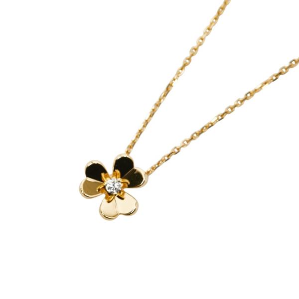 ヴァンクリーフ＆アーペル フリヴォル ミニ 1Pダイヤ ネックレス