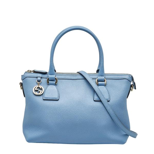 グッチ インターロッキングG 449659 レザー 2way バッグ ハンドバッグ ショルダーバッグ レディース【中古】 GUCCI（グッチ） インターロッキングG ハンドバッグ ショルダーバッグ