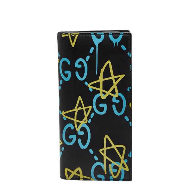 GUCCI（グッチ） ゴースト スター プリント 長財布 448466 ブラック