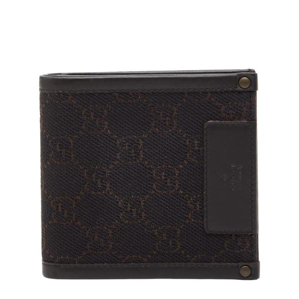 GUCCI（グッチ） GGキャンバス 二つ折り財布 101663 2149 ブラウン