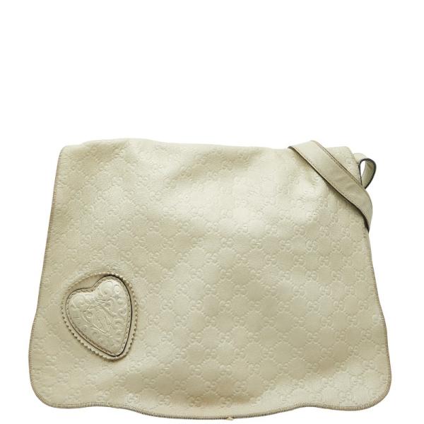 グッチ グッチシマ 斜め掛け ショルダーバッグ 212572 アイボリー ホワイト レザー レディース GUCCI 【中古】 GUCCI（グッチ） グッチシマ 斜め掛け ショルダーバッグ 212572