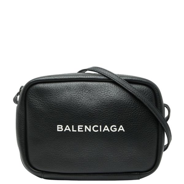 BALENCIAGA（バレンシアガ） ロゴ ショルダーバッグ ブラック レザー