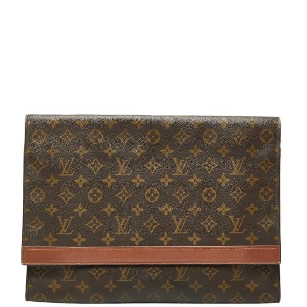 ルイ ヴィトン モノグラム ポルト エンベロープ クラッチバッグ セカンドバッグ 書類ケース M51801 ブラウン PVC LOUIS VUITTON 【中古】 LOUIS VUITTON（ルイ・ヴィトン） ルイ ヴィトン モノグラム ポルト