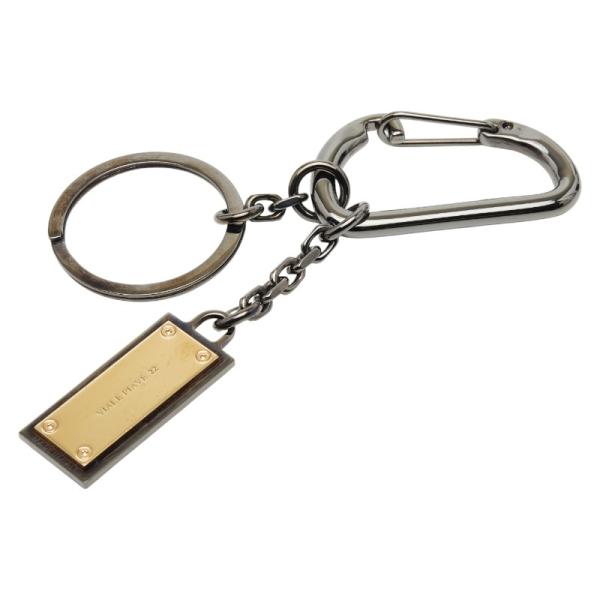 ドルチェアンドガッバーナ ロゴプレート キーホルダー バッグチャーム ブラック ゴールド メッキ メンズ DOLCE&GABBANA 【中古】 DOLCE&GABBANA（ドルチェ & ガッバーナ） ドルチェアンドガッバーナ