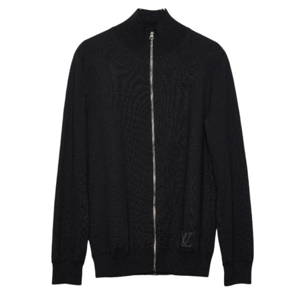 ルイ ヴィトン ドライバーズニット ジップアップニット サイズ：S ブラック ウール シルク カシミヤ メンズ LOUIS VUITTON 【中古】 LOUIS VUITTON（ルイ・ヴィトン） ルイ ヴィトン ドライバーズニット