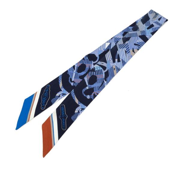 HERMES（エルメス） ツイリー CAVALCADOUR MORNING スカーフ ネイビー