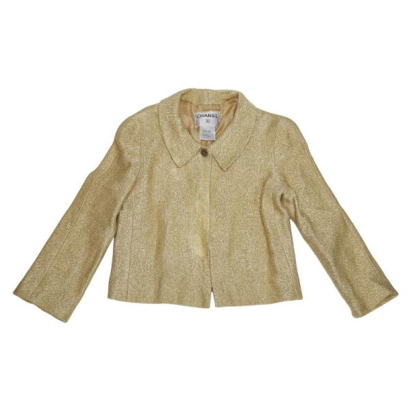 シャネル ジャケット サイズ36 P14484V08245 ゴールド コットン レーヨン レディース CHANEL 【中古】 CHANEL（シャネル） ジャケット サイズ36 P14484V08245 ゴールド