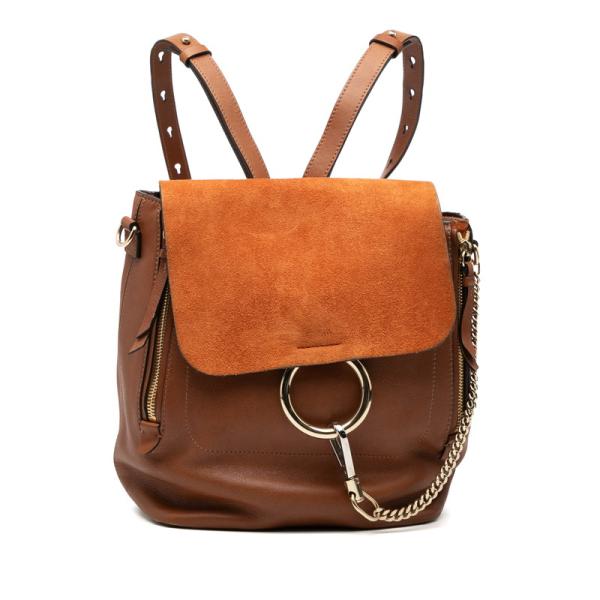 p13【美品】クロエ　フェイ　レザー　スエード　2way リュック　ショルダー. Chloe（クロエ） フェイ リュック バックパック ショルダーバッグ 2WAY