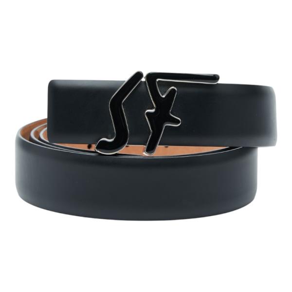 サルヴァトーレフェラガモ ロゴ ベルト サイズ110 ブラック レザー