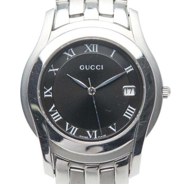 【稼働品】GUCCI グッチ 5500M ステンレススチール シルバー 稼働品】GUCCI グッチ 5500M ステンレススチール シルバー GUCCI