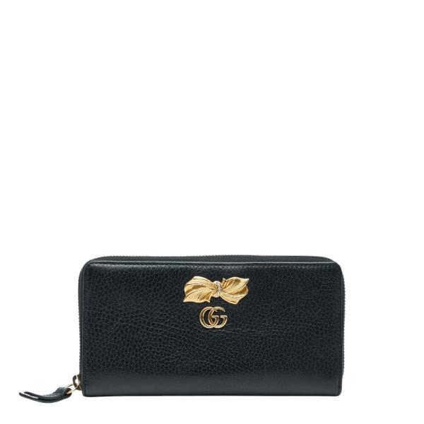 GUCCI グッチ GGマーモント リボン 二つ折り GUCCI（グッチ） GGマーモント 524289 リボン 二つ折り財布/ボウレザー