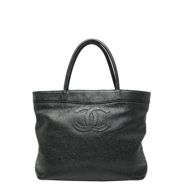 CHANEL（シャネル） ココマーク トートバッグ ブラック キャビアスキン