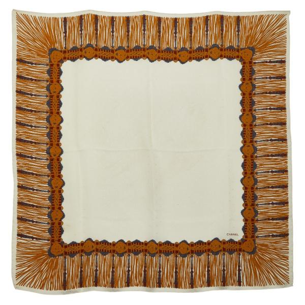 CHANEL（シャネル） 総柄 スカーフ ホワイト マルチカラー レディース
