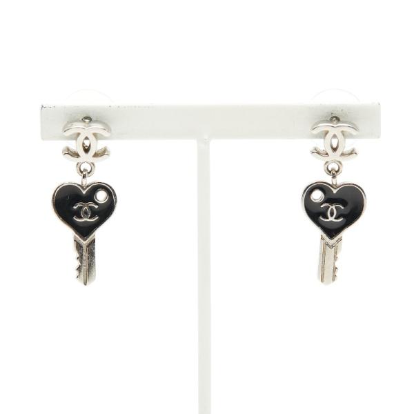 CHANEL（シャネル） ココマーク ハート キー 鍵 モチーフ ピアス