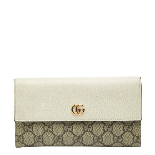 GUCCI（グッチ） GGスプリーム GGマーモント 長財布 456116 ベージュ