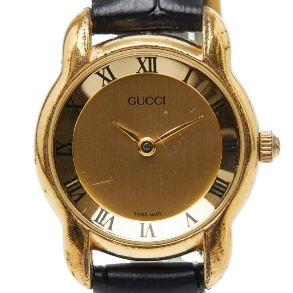 GUCCI（グッチ） 腕時計 5100L クオーツ ゴールド文字盤 ステンレス