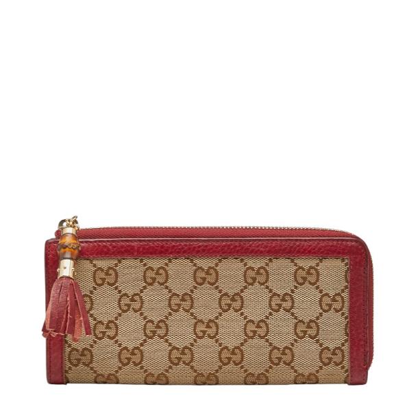 GUCCI（グッチ） GGキャンバス バンブー 長財布 306616 ブラウン