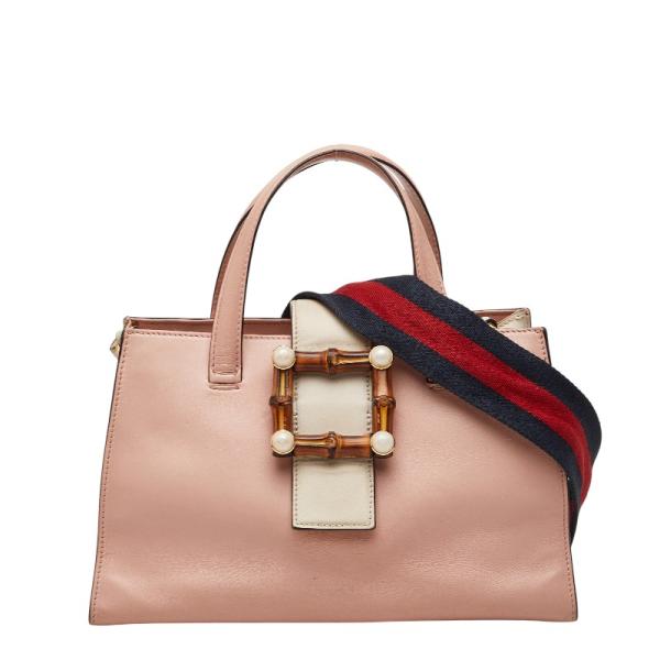 GUCCI（グッチ） バンブー パール ハンドバッグ ショルダーバッグ 2WAY